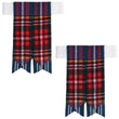 Scottish Tartan Kilt Flashes with Elastic Adjusters Macbeth