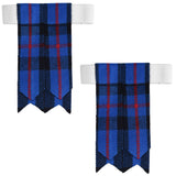 Scottish Tartan Kilt Flashes with Elastic Adjusters Elliot Modern