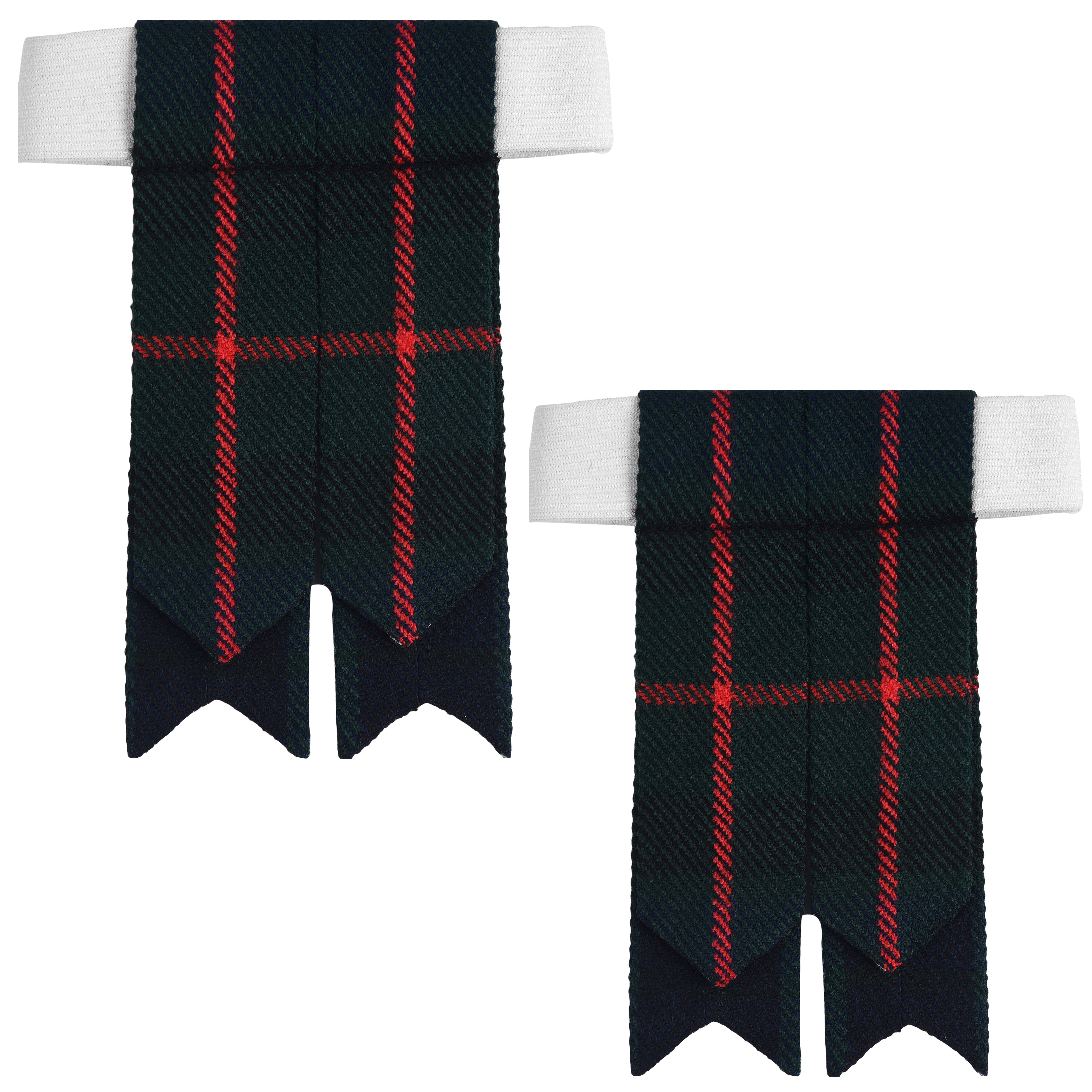 Scottish Tartan Kilt Flashes with Elastic Adjusters Gunn