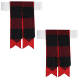 Scottish Tartan Kilt Flashes with Elastic Adjusters Rob Roy