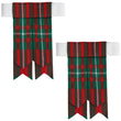 Scottish Tartan Kilt Flashes with Elastic Adjusters Macgregor