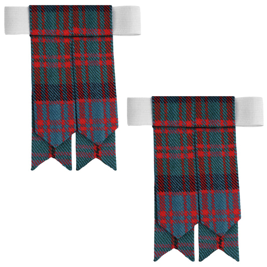 Scottish Tartan Kilt Flashes with Elastic Adjusters Macdonald Ancient