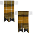 Scottish Tartan Kilt Flashes with Elastic Adjusters Gordon Weathered