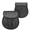 Premium Leather Sporran for Men - Ideal Kilt Accessories for Men, Scottish Kilt Sporran with Chain Belt Art # 5