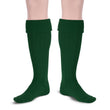 Scottish Bubbles Kilt Hose for Men, Ribbed Socks for USA Shoe Sizes - Green