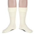 Scottish Bubbles Kilt Hose for Men, Ribbed Socks for USA Shoe Sizes - Off White