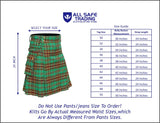 Scottish Men's Modern Tara Murphy 16oz Tartan Pockets Utility Kilt, Cargo Kilt