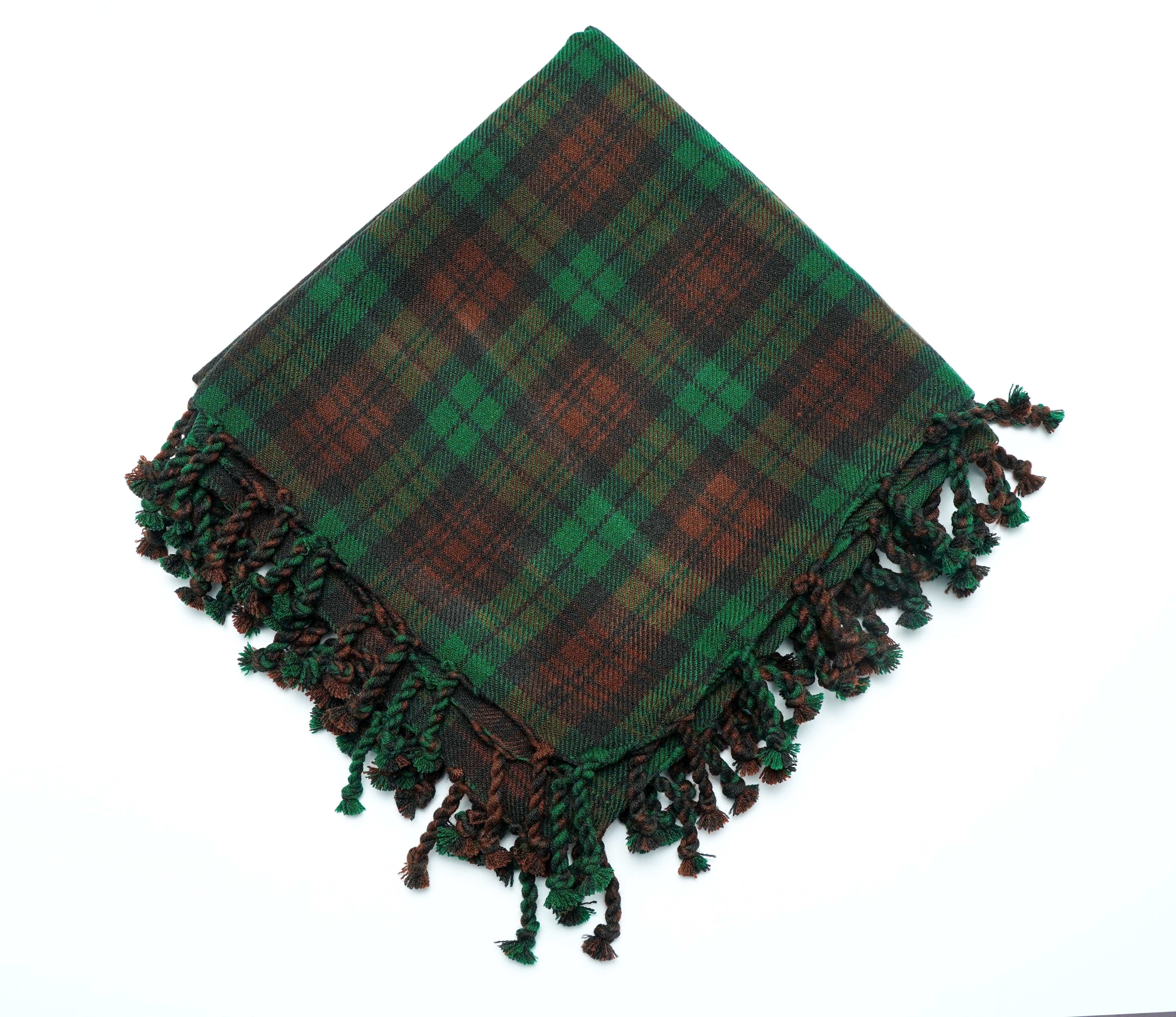 Scottish Men's Kilt Tartan Fly Plaid - Brown Watch