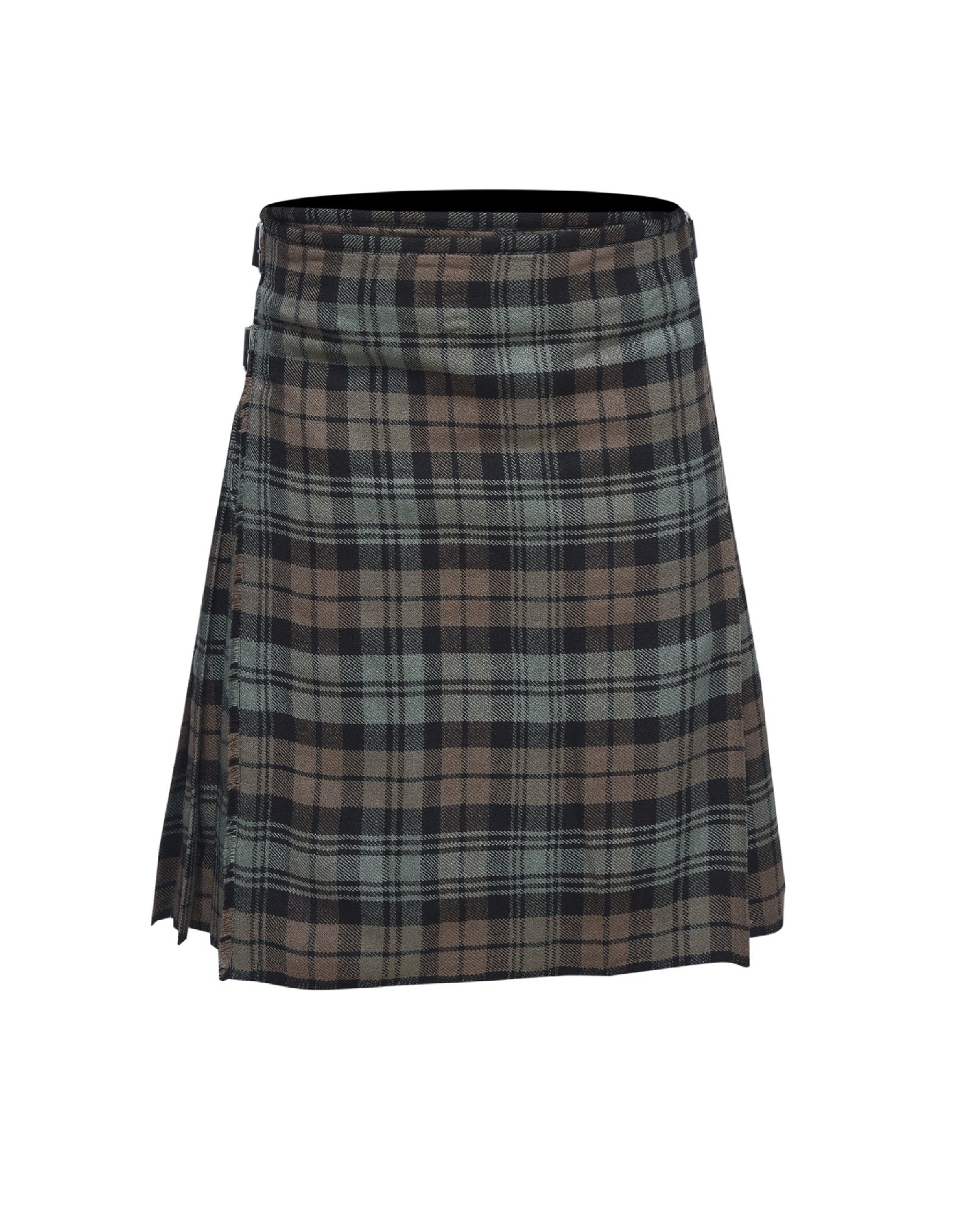 Scottish Traditional Tartan Kilt for Kids, Boys and Girls Toddler Kilts with Ease of Size - Black Watch Weathered Tartan